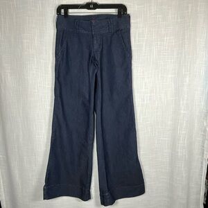 Elle Pants Size 4 Denim Blue Flare/bootcut